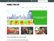 Tablet Screenshot of handlethiscup.com